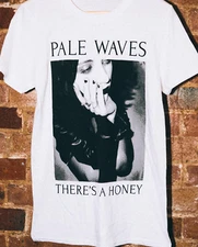 Pale Waves rock band there's a honey White T-shirt Short sleeve S-5Xl DN32