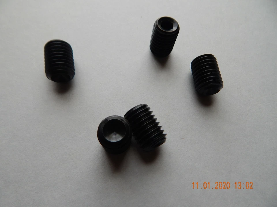 METRIC SOCKET SET SCREWS M14 x 20 mm 2.0 THREAD. CUP POINT DIN 916 5 PCS. NEW