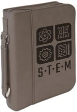 Leatherette Book/Bible Cover with Handle & Zipper