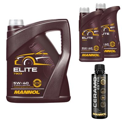 7L MANNOL Motoröl ELITE 5W-40 Inkl. Additive Ceramo Ester 9829