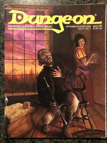 ✰SHIPS FREE/US✰ AD&D/D&D ✰ DUNGEON Magazine # 49 ✰ Yugoloth/Leprechaun/Bard - Picture 1 of 5