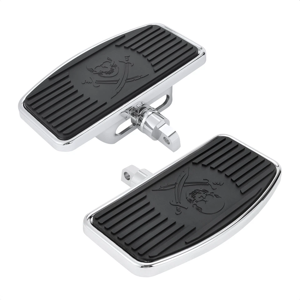 Passenger Footrest Footboard For Harley Touring Dyna Fat Bob Sportster 883 1200 Foto 4 de 4
