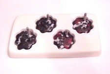 Perfect-Hole Four 1 3/4" Flowers Glass Fusing Mold Frit Casting Jewelry Molds