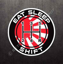 Eat Sleep Shift Sticker Vinyl Decal Shift Knob Rising Sun Flag Jdm Car Sticker
