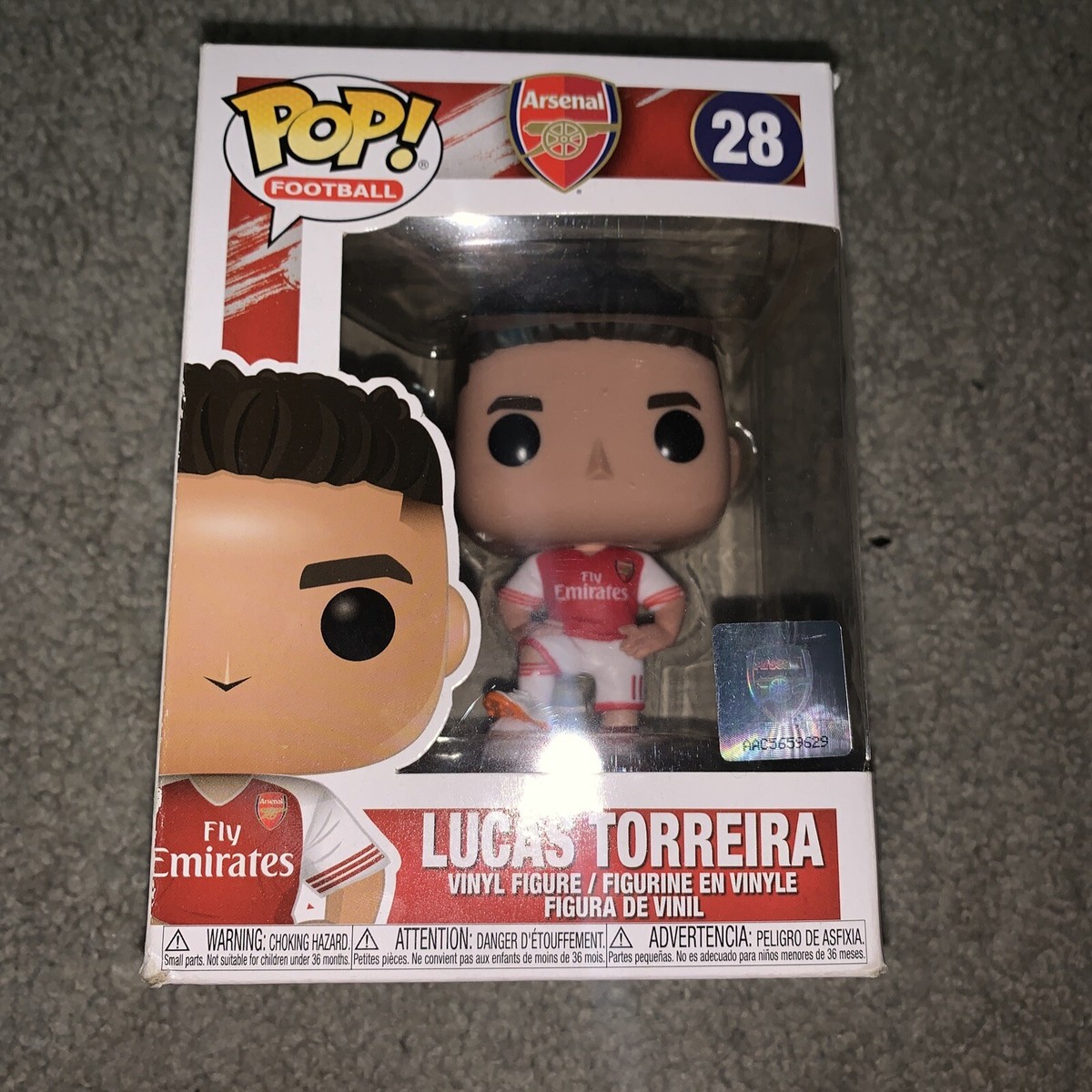 FUNKO POP 28 FOOTBALL SOCCER ARSENAL FC LUCAS TORREIRA | eBay