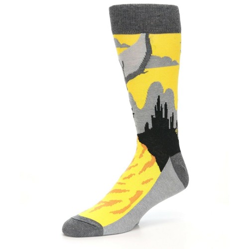 Dragons Para Hombre Crew Calcetines Talla 10-13 Respiración Fuego Novedad Fantasía Moda Nuevos - Imagen 2 de 10