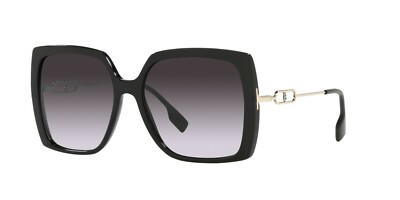 Burberry LUNA BE 4332 Black/Grey Shaded (30018G) Sunglasses  display picture 2