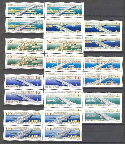 Hungary 1964. Bridge set in 4-blocks MNH (**) Mi.: 2071-2077 / 20 EUR - 第 1/1 張圖片