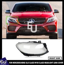 HEADLIGHT LENS COVER FOR MERCEDES BENZ GLE W166 15-19 RIGHT DRIVER SIDE LENS UK