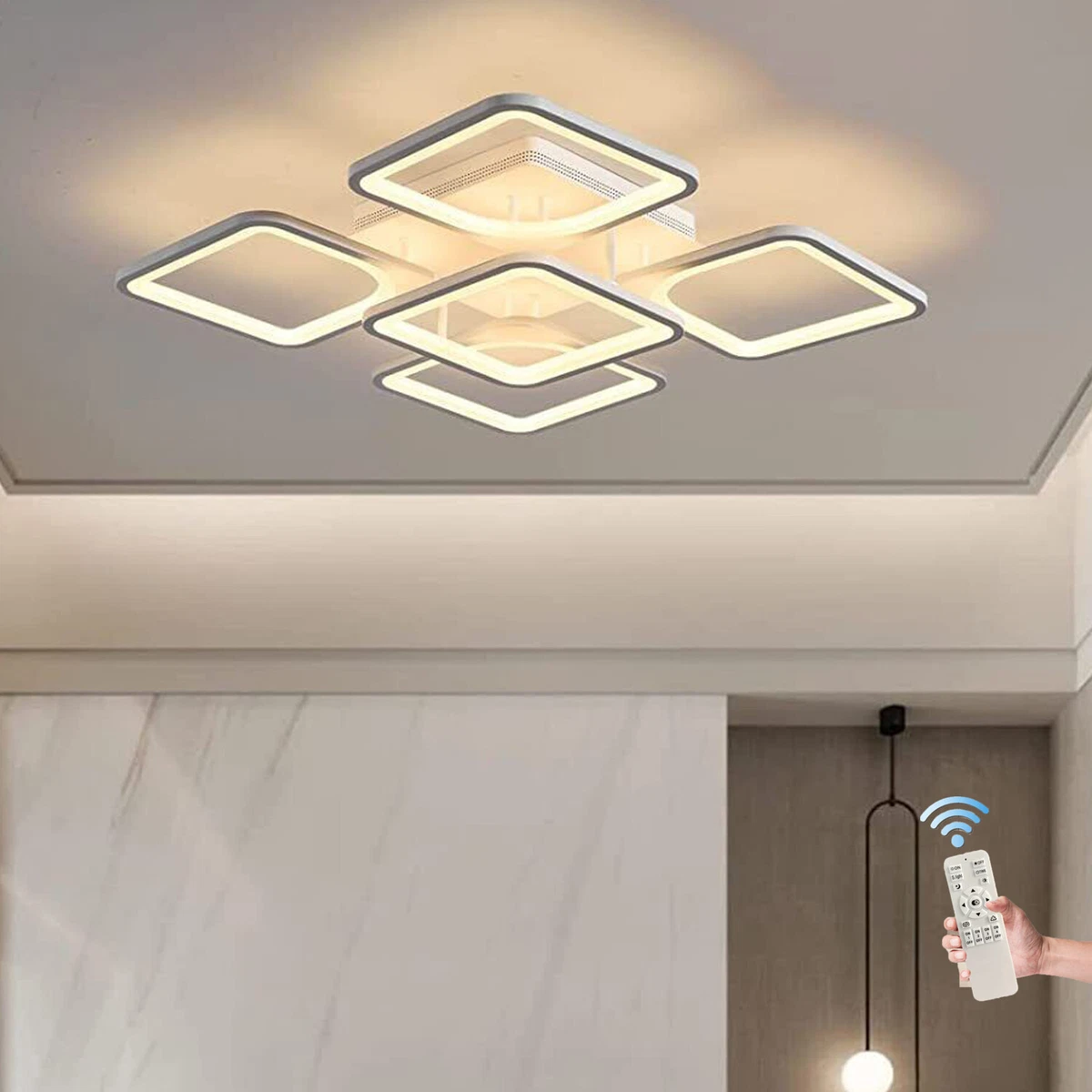 Square flush mount sale ceiling light fixtures