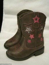 CHEROKEE DELORIA BROWN COWBOY COWGIRL BOOTS GIRLS SZ 5 6 7 8 9 10 11 12 NWT