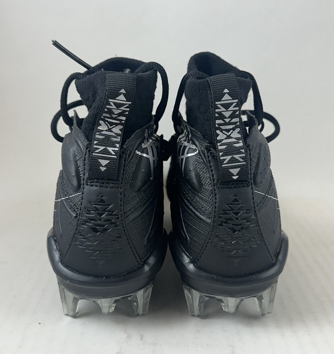 Nike Alpha Huarache 7 Elite LAX Black Silver Lacrosse Cleats