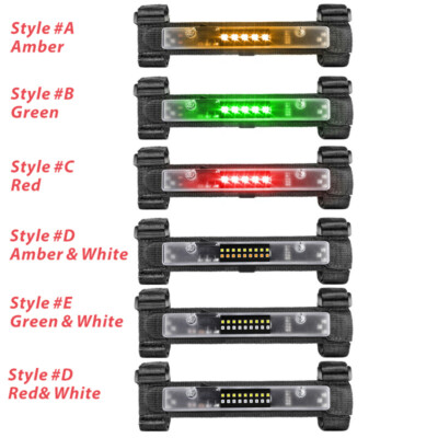 Green/Red/Amber/White Universal Roll Bar Mount UTV ATV Interior LED Dome Light 