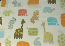 Pottery Barn Kids Organic Fitted Crib Sheet Farm Animals Country Multi-Color