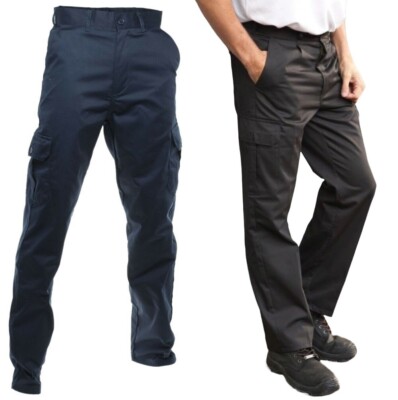 Herren Kampfhose Cargo Arbeitshose mehrere Taschen strapazierfähig Utility Workwear