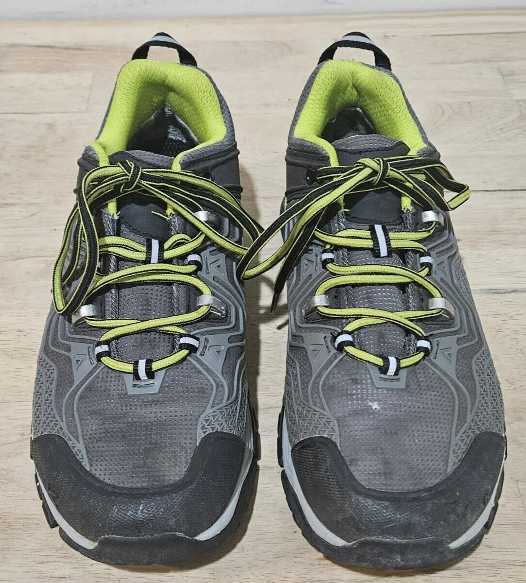 KEEN Aphlex Mens 8.5 Low Top Trail Hiking Shoes Gray Black Green