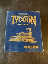 Microprose Computer Game Railroad Tycoon Deluxe Ed VG/EX