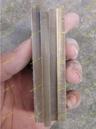 Cuchillo de hoja de cuerno de búfalo amarillo flor natural 2 piezas material de mango de placa en blanco - Imagen 4 de 4