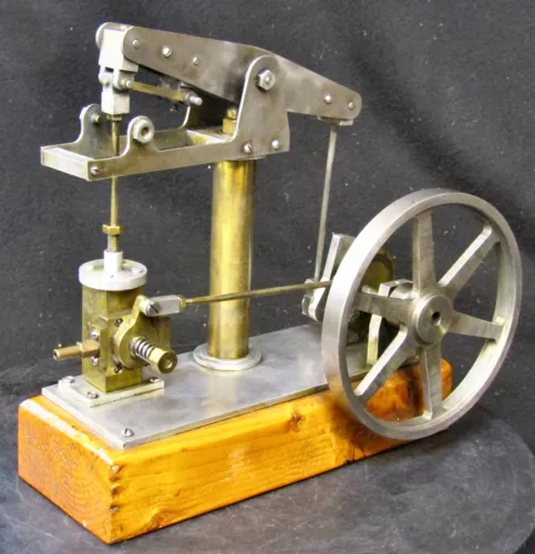 Very Nice and Unique Live Steam Beam Engine (Likely Homemade) - Air Tested  0539