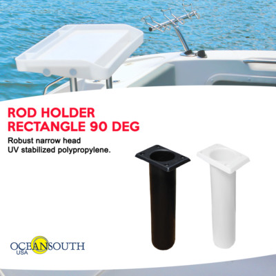Oceansouth ROD HOLDER - Rectangle 90 deg Black, White