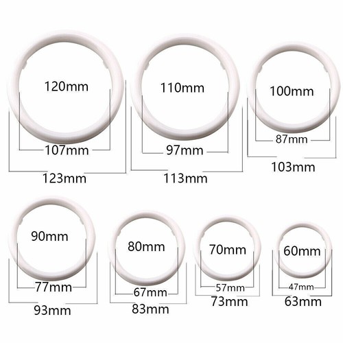 2PCS 60mm/70mm/80mm/90mm/100mm/110mm Car COB LED Angel Eyes Halo Ring Fog Lights - Picture 7 of 25