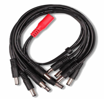MOOER PDC-10S 10-Way STRAIGHT AngleShape Power Supply Daisy Chain Extender Cable