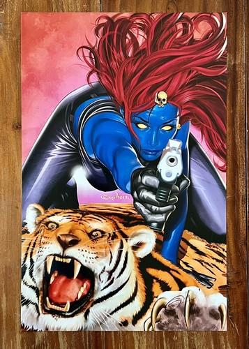 Mystique 17 x 11 Zoll SIGNIERT Greg Horn Druck