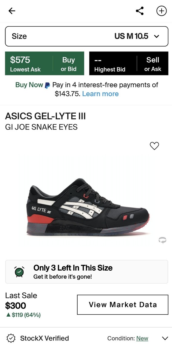 Size 10.5 - ASICS GEL-Lyte III x Foot Locker x Anderson Bluu