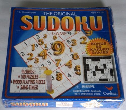 2005 Cardinal DAS ORIGINAL SUDOKU Brettspiel BRANDNEU fabrikversiegelt ungeöffnet - Bild 2 von 2