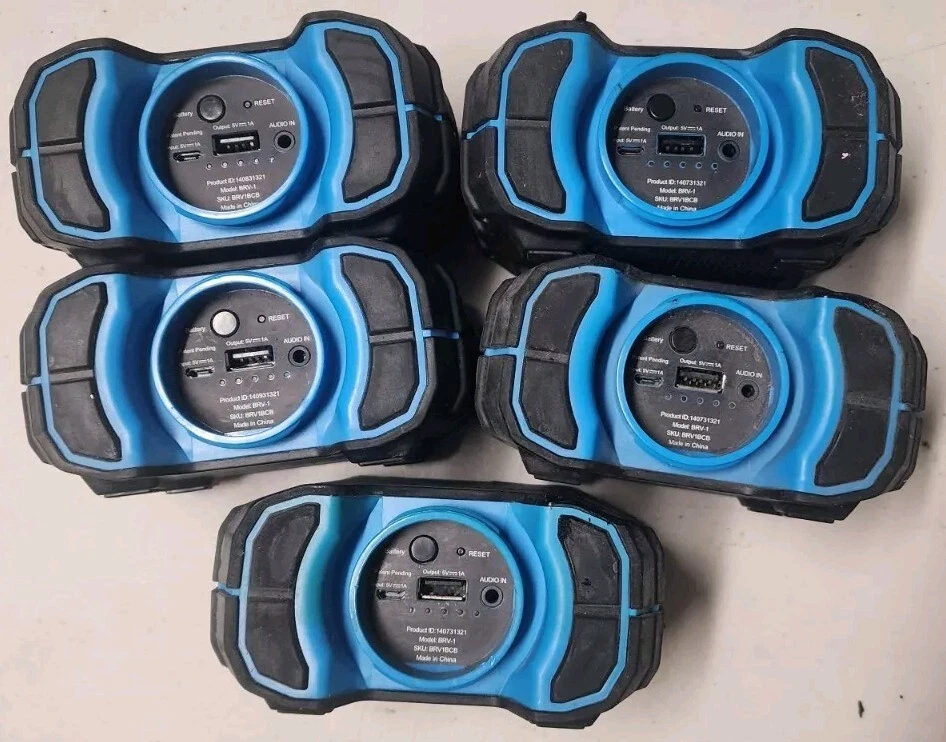 Lot 5x Braven BRV-1 Portable Bluetooth Waterproof Speakers NO POWER - AS IS READ - Image 2 of 4