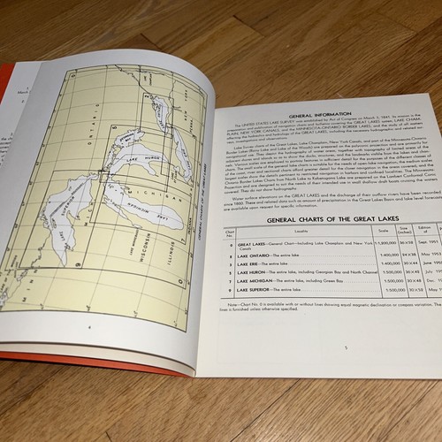 1955 U.S. LAKE SURVEY, Catalog of Charts of the GREAT LAKES / LAKE CHAMPLAIN ++ - Picture 4 of 12