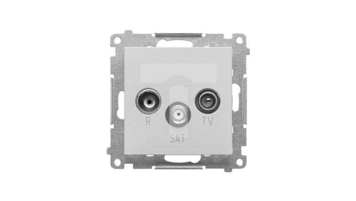 Simon 55 R-TV-SAT loop-through antenna socket 7 dB (module). 1x Input: 5  /T2UK