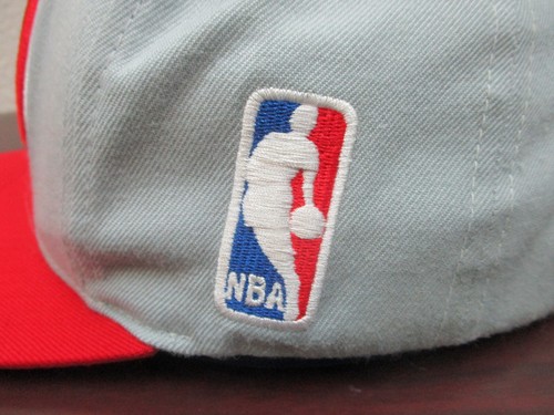 Mitchell & Ness Atlanta Hawks Hat Cap Snap Back Gray Red Wool Basketball Mens - Picture 4 of 13