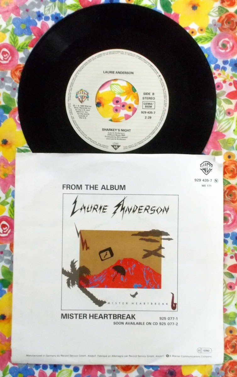 LAURIE ANDERSON Sharkey's Day / Sharkey's Night GERMAN 1984 PIC