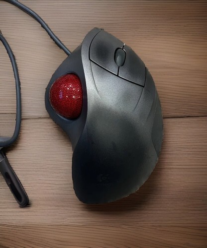 Logitech TrackMan Wheel Trackball Wired USB Mouse - Model T-BB18 - Picture 2 of 3