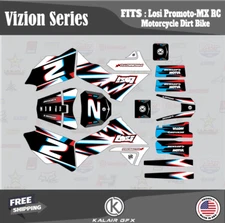 Graphics Kit for  Losi PRO MOTO MX (ALL YEARS) Vizion Series - Red