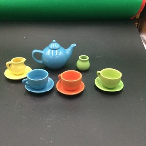 Small World Toys Living - It's A Party Porcelain 12-pc Miniature Tea Set