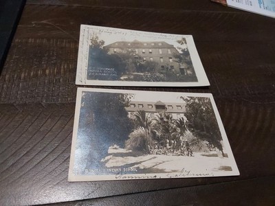 2 POSTCARD RPPC St. Boniface Industrial Indian School Banning CA 1900s