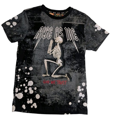 Rise As 1NE Graphic T-Shirt Men’s Medium Splatter Paint Double-Sided Tour Tee