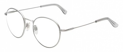 American Optical AO-1002 Designer Lesebrille Matt Silber Klare Runde 51mm