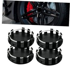4 Pcs Wheel Center Hub Caps Cover, Snap-in Car Wheel Center Caps, Black
