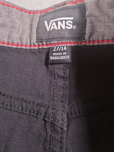 Vans Boy's Roy Shorts Black 98% Cotton Size 14 - Picture 9 of 13