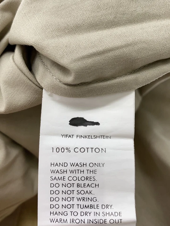 Camisa manga larga YIFAT FINKELSHTEIN 25SS SAHAR S algodón KHK Yi25ss003a usada Foto 4 de 4