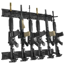 Adjustable Gun Rack Wall Mount for Wall,Indoor Gun Racks 3/6 Slot Rifle-Rack