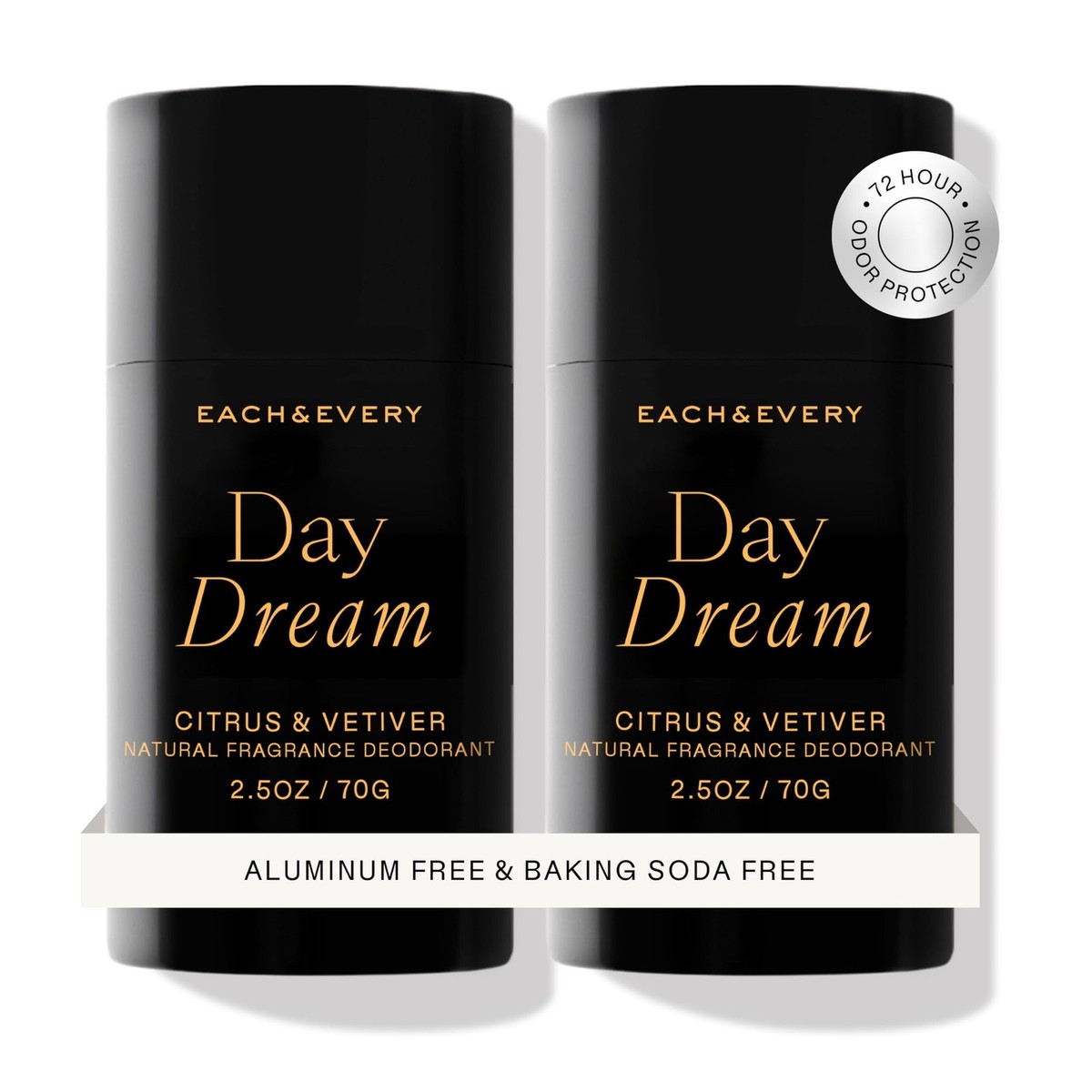 Each Every Aluminum Free Deodorant for Women Men, Citrus
