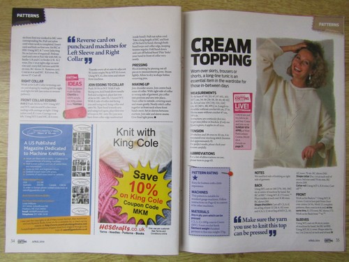 MACHINE KNITTING MONTHLY - APRIL 2014 - Picture 7 of 12