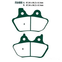 Bremsbelag FA400 Vorn FüR Harley Davidson Flht 1450 Electra Glide Standard 2000-