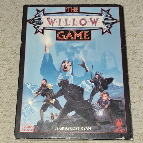 THE WILLOW BOARD GAME ROLE PLAYING FANTASY USED by GREG COSTIKYAN 1988 TOR BOOKS