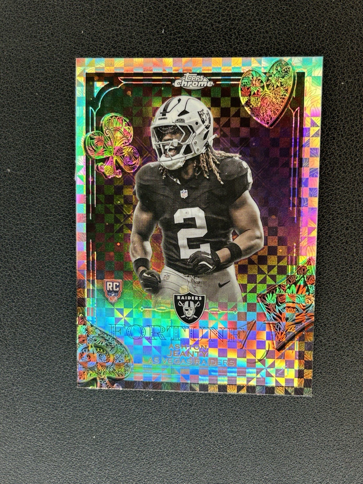 2025 Topps Chrome - Fortune 15 Ashton Jeanty #F15-24 X-Fractor (RC)