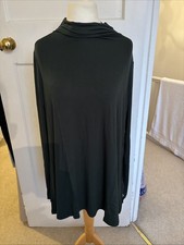 Amazon Essentials Women's Long-Sleeve Mock Neck Swing Tunic Deep Green XL New